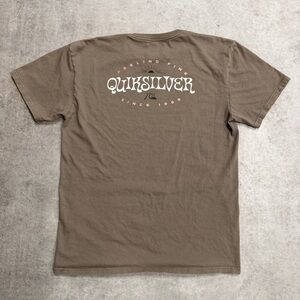 Quiksilver Men's Tee in Earthy Brown